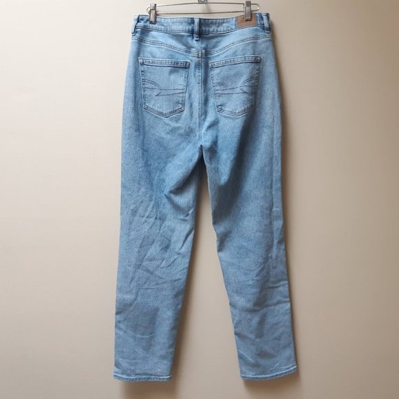 American Eagle Mom Straight Jeans sz 10 - Picture 7 of 9